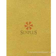 Feuille de ponçage en papier en or jaune Sunplus